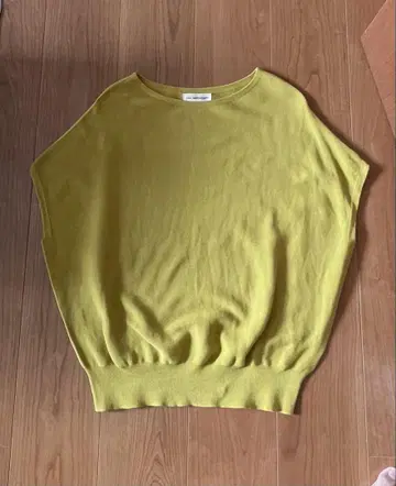 INED 이네드 코튼 니트 프렌치 슬리브 일본제 플랑드르