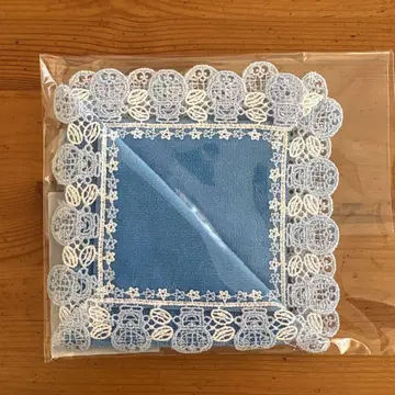친택 레이스 타월 손수건 아이엠 도라에몽 도라에몽 블루 완판템