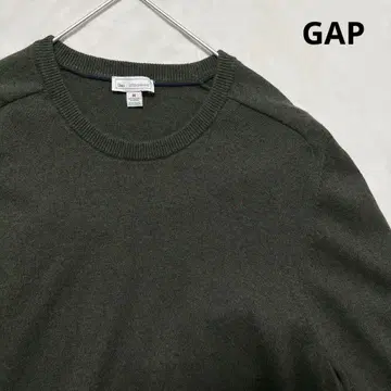 GAP 캐시미어 혼방 크루넥 스웨터 올리브 M 사이즈