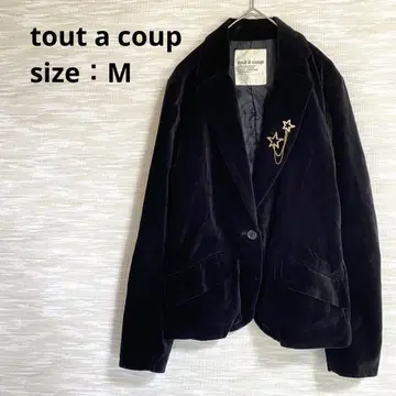 투아쿠 tout a coup 벨로아 자켓 [ M ] 슬릿 1358