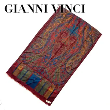 [ 새상품급 ] GIANNI VINCI 잔니 빈치 페이즐리 무늬 스카프