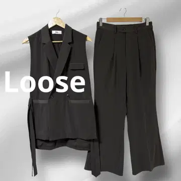 어른스러운 세련된 스타일에. LOOSE 2WAY 베스트 셋업 플레어 팬츠