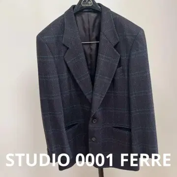 STUDIO 0001 FERRE 페 체크 자켓