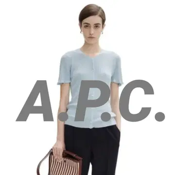 A.P.C. 아페쎄 반팔 니트(블루)