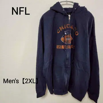 z17 [ NFL Chicago Bears ] 2XL 후드티 네이비