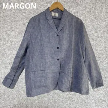 MARGON 블루 테일러드 자켓