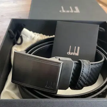 dunhill 던힐 블랙 가죽 벨트 천연 가죽