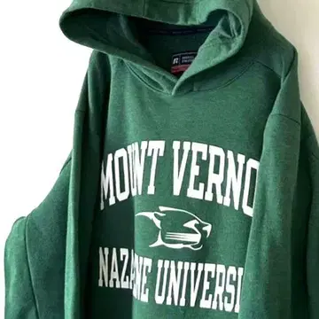 러셀 애슬레틱 MOUNT VERNON 후드티 L 그린 그린 구제 의류