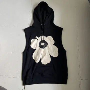 marimekko 플라워 프린트 후드 부착 상의 XS