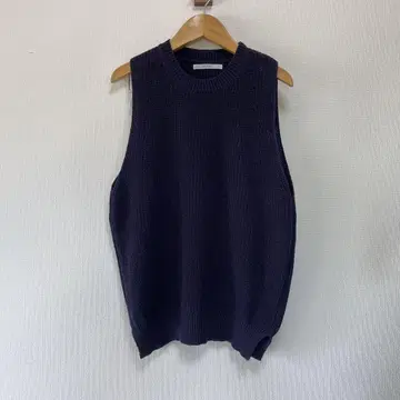 PAR ICI 코튼 니트 슬리브리스 베스트