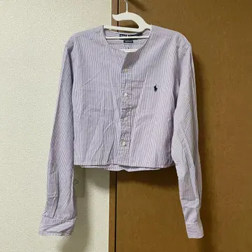 flower used 랄프 로렌 셔츠 짧은 기장 리메이크