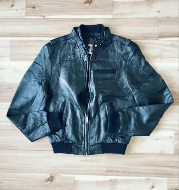 가죽 자켓 싱글 라이더 구제 의류 size 40