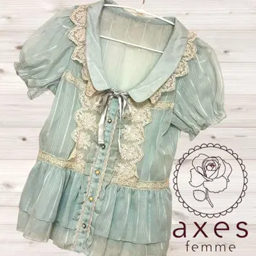 axes femme 페플럼 시어 블라우스 [ 엑시즈팜 ]