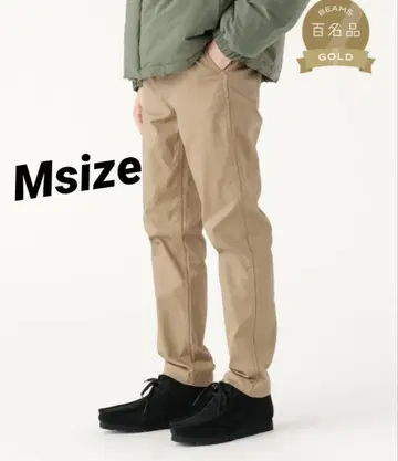 BEAMS 스트레치 테이퍼드 치노 M