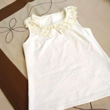 미사용 LIZ LISA 레이스 옷깃 탱크탑 화이트