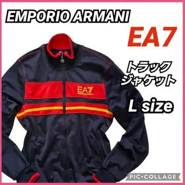 엠포리오 아르마니 EA7 트랙 자켓 블랙 레드 노랑 폴리에스테르 L