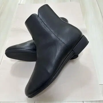 블랙 우천 겸용 숏부츠 24cm