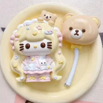 크림 슬라임 Kitty 스퀴즈