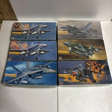 Hasegawa 1/72 항공기 모델 키트 6세트