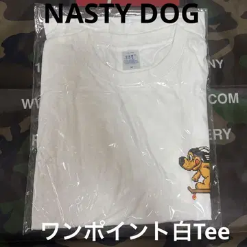 NASTYDOG 티셔츠 화이트 M사이즈/미사용 미개봉 새상품