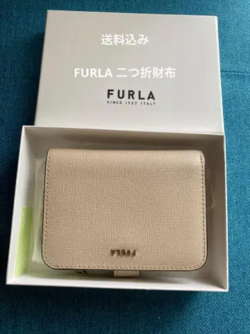 FURLA 핑크 베이지 접이식 지갑