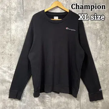 Champion 챔피온 XL 트레이닝복 맨투맨 자수 구제 의류 질감