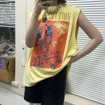 모듬 빈티지 페이드 슬리브리스 TEE
