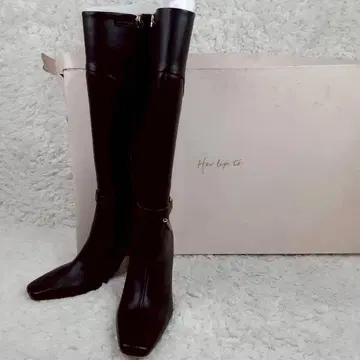 새상품급 23cm Her lip to 하립투 하이힐 부츠