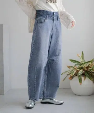 LOWRYS FARM 콘 커브 팬츠 M 사이즈