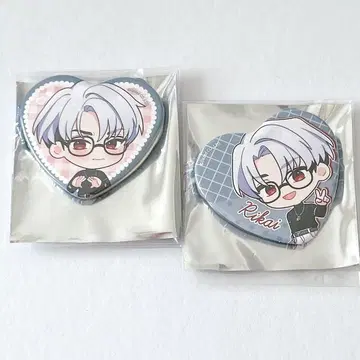 02 쿠사나기 리카 후쿠야 하트 캔뱃지 카리스마