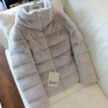 헬레노 HERNO 라이트 그레이 에코퍼 다운 코트 다운 자켓