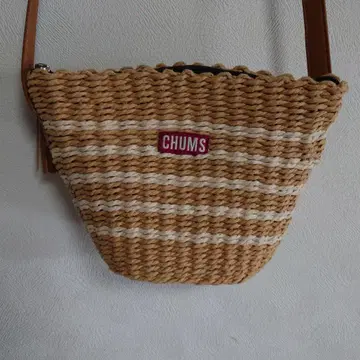 CHUMS 스트라이프 뜨개질 숄더백
