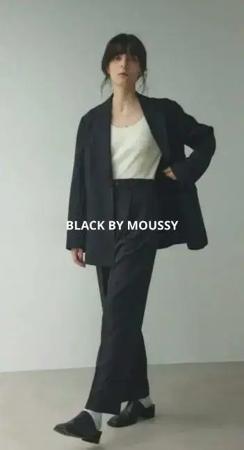 BLACK BY MOUSSY 베이직 스트레이트 팬츠