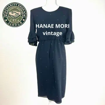 cr158 HANAE MORI 클래식 원피스 네이비