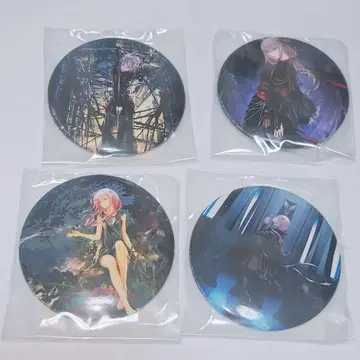 EGOIST DMM 스크래치 캔뱃지 4개 세트