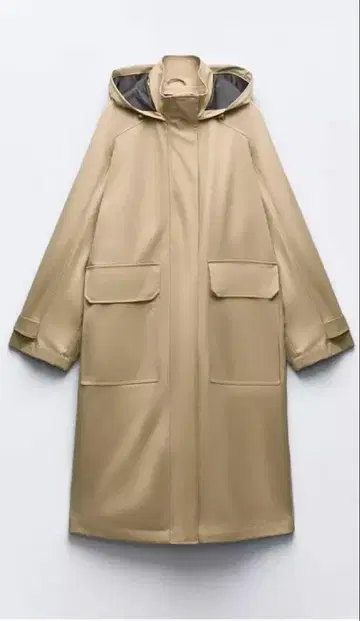 새상품 ZARA 테크니컬 후드 코트