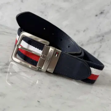 TOMMY HILFIGER 타미힐피거 벨트 네이비 캔버스