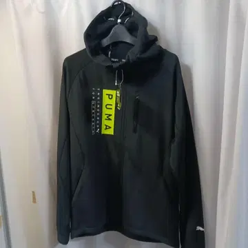 PUMA 블랙 후드 부착 후드티