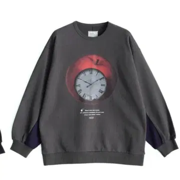 샤리프 22ss Apple big Sweat 브라운