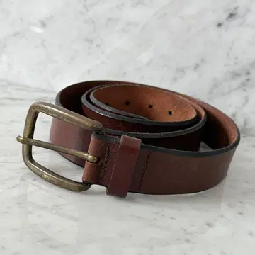 이탈리아제 LLBEAN 엘엘빈 벨트 천연 가죽 가죽 두께감