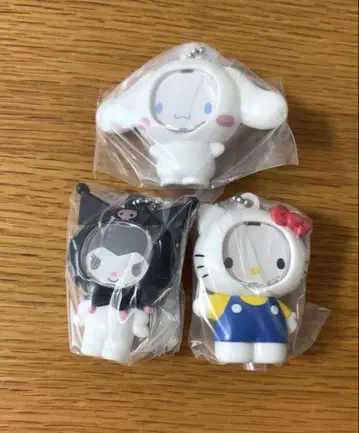 산리오 사진 프레임 마스코트 시나몬 쿠로미 키티 얼굴 끼우기