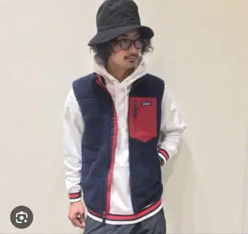 patagonia 레트로X 베스트 XS 사이즈 네이비/레드