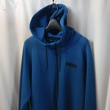 PUMA 후드 부착 후드티 M 파랑