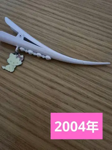 챠미 키티 헤어 클립 참 산리오 헤이세이 레트로 당시품