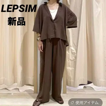 렙심 LEPSIM 신색 완판 멀티 메리트 5분 소매 셔츠 다크 브라운