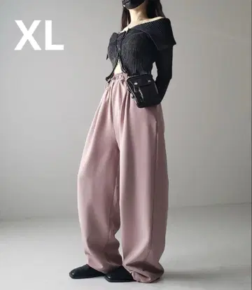 me+em select 2WAY 드로스트 턱 개더 벌룬 와이드 팬츠