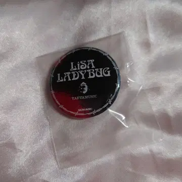 미사용 새상품 LiSA 레이디 버그 캔뱃지 캔배치