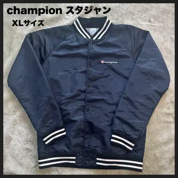 [ USED ] CHAMPION 나일론 바시티 자켓 XL 사이즈 네이비