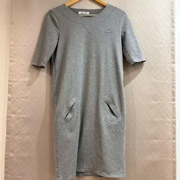 [ LACOSTE ] 그레이 신축성 있는 컷오프 원피스 사이즈 S