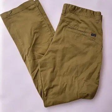 VOLCOM 스트레치 치노 팬츠 카키 w32 허리 84cm 새상품급